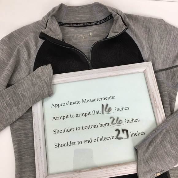 Smartwool PhD Wool Top Long Sleeve Half Zip Pullover Women's Sz Small Black Gray - Picture 13 of 13